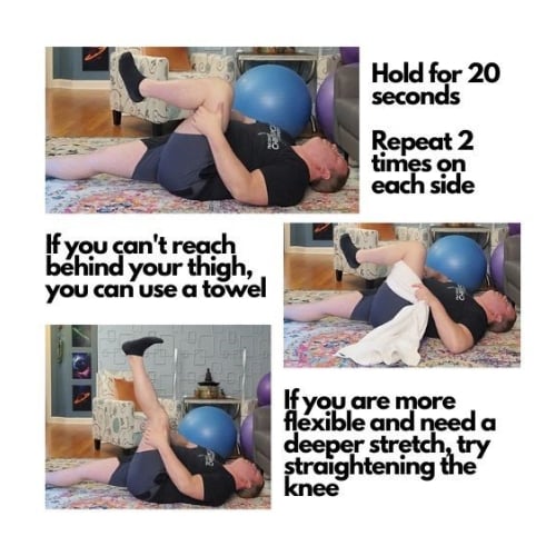 Knee to Chest Stretch for a Herniated Disc