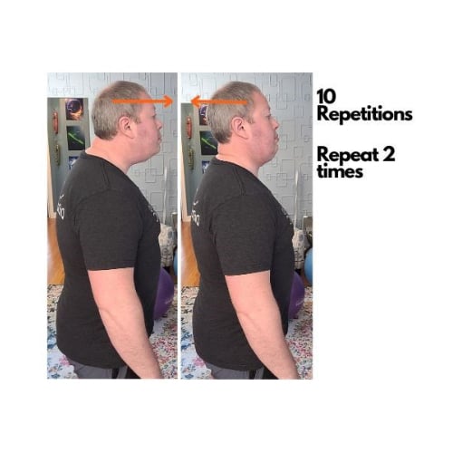 Neck Glide, an exercise for spinal disc conditions in the neck